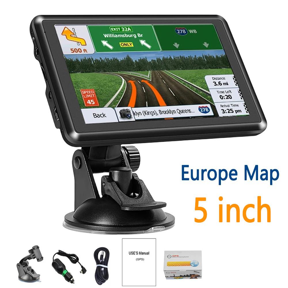 7" 5" HD автомобильный спутниковый навигатор GPS навигация грузовик новый ЕС Австралия Северная Америка Северная Америка карта для грузовика HGV 256MB+16G навигационная система