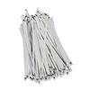 Stainless Steel Cable Tie Set - 200Pcs, 4.6mm Width - Self Locking for Wire Line & Hose