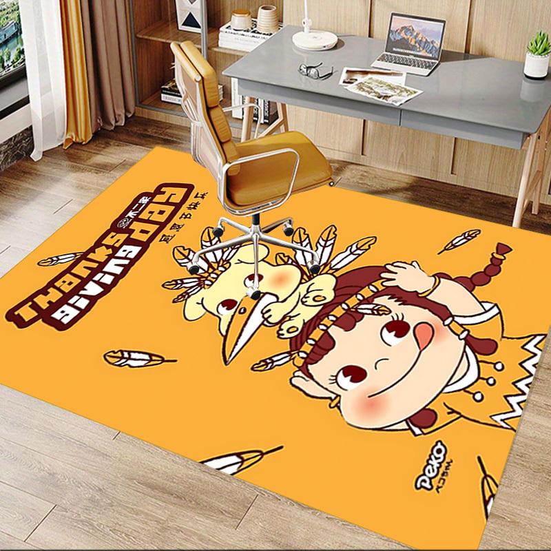 1pc Thanksgiving Day Peko Carpet Anti Slip Polyester Floor Mat for office,Bedroom