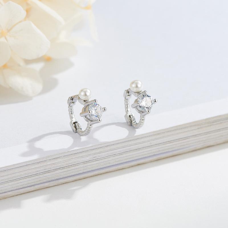 S925 Sterling Silver Drop Earrings Unisex Fashionable Flower Design Party Occasion Niche Temperament New