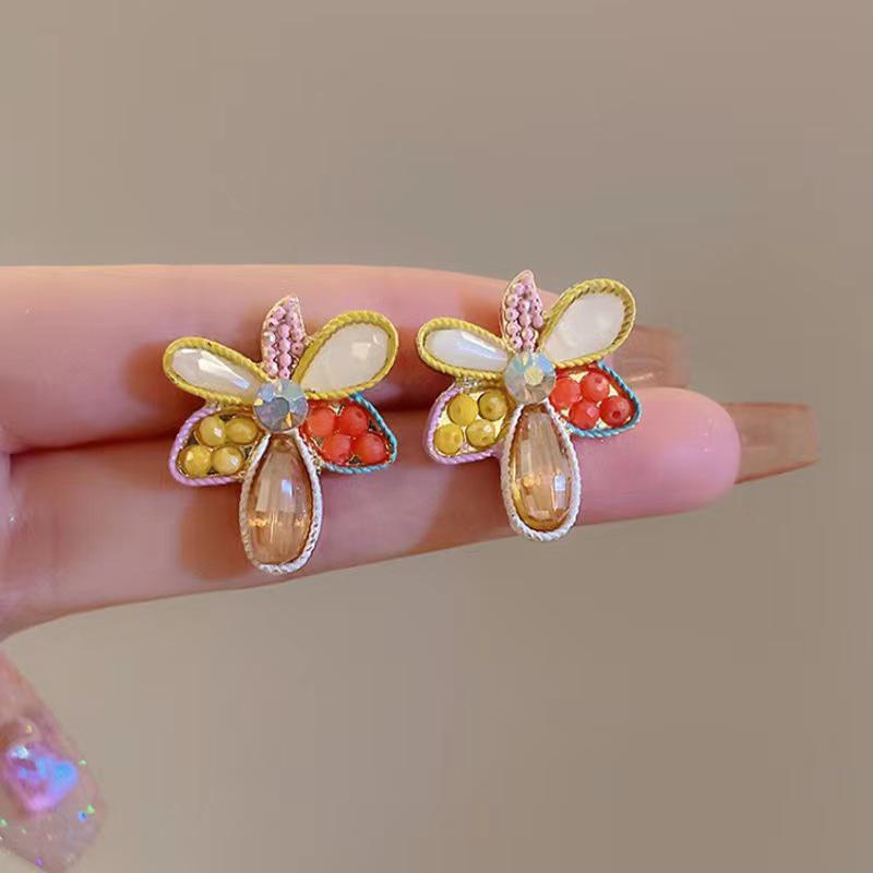 2025 Trendy Crystal Flower Earrings - High-End, Exquisite, Versatile Design