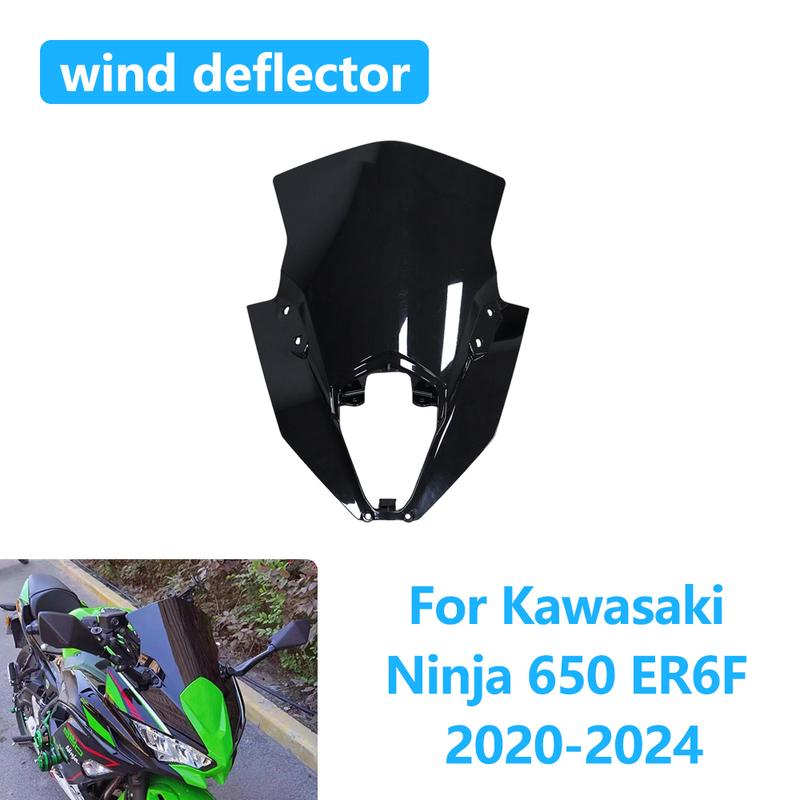 Аксессуары: Мотоциклетное ветровое стекло, ветрозащитный дефлектор для Kawasaki Ninja 650 EX650 ER-6F ER6F -2024