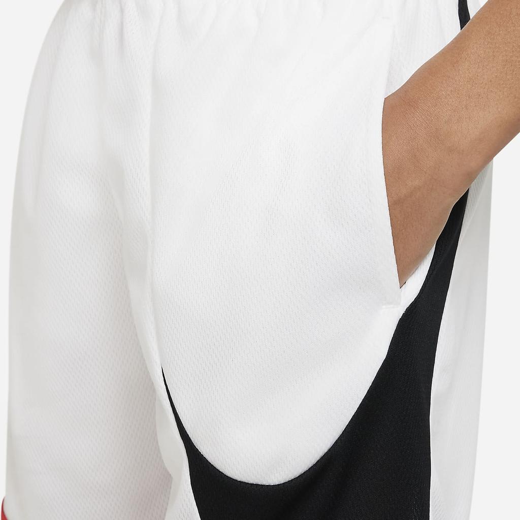 Nike Dri-FIT Logo Patchwork Mid Rise Летние свободные баскетбольные шорты Детские шорты DM8186-101