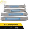 Compatible Stainless Steel Door Sill Decorative Strip for Crown Highlander Accessories