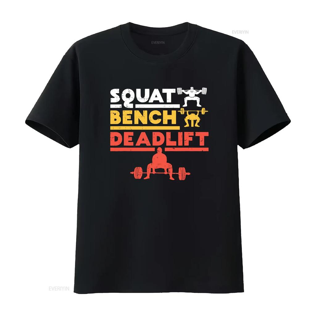LIMITED Powerlifting Squat Bench Deadlift FUNNY GIFT T Shirt Size S 5XL vintage Washed streetwe