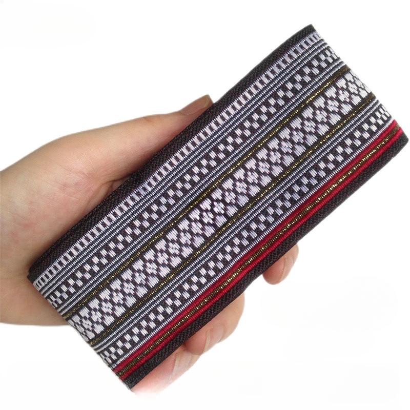 5cm Width 7Yard Vintage Ethnic Embroidery Style Ribbon DIY Clothes Bag Accessories Embroidered Applique Sewing Craft Fabric
