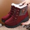 Зимние хлопковые ботинки, бархатные теплые хлопковые ботинки для мам среднего и пожилого возраста, зимние ботинки на толстой подошве