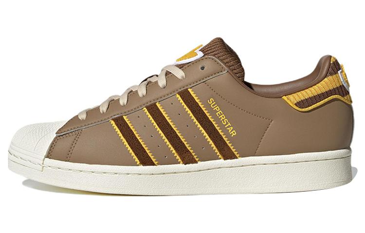 adidas Кроссовки Superstar 'Коричневый Белый Желтый' IG3003