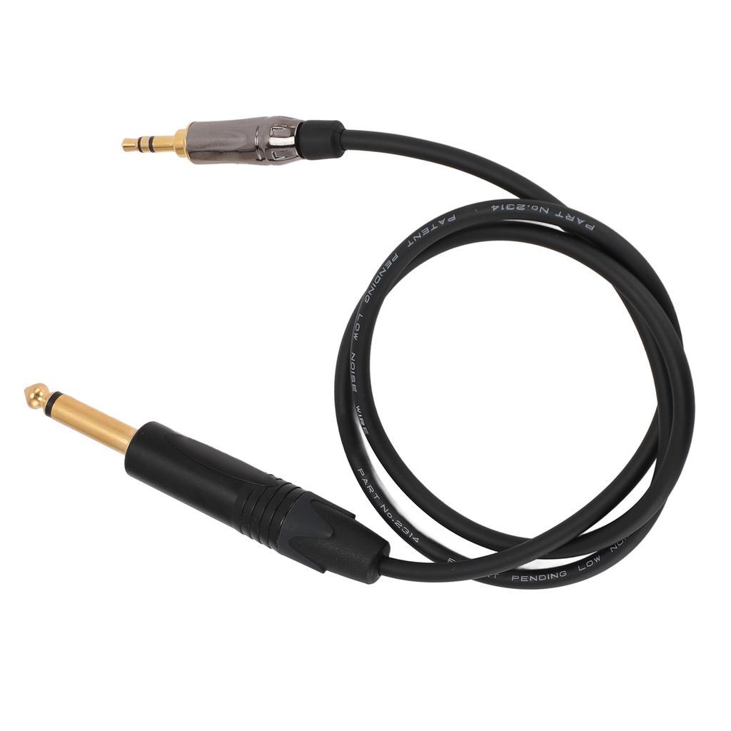 Guitar Cable 3.5mm To 6.35mm High Tensile Strength Guitar Instrument Cord for Sennheiser Wireless