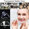 Kitchen Hygienic Safety Mask Hygienic Plastic Mask Protection Splash-proof Transparent Food Mouth and Nose Mask 10pcs