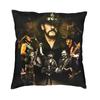 Hot Sale Retro Rock Singer Lemmy Cushion Cover  cm Velvet Throw Pillow Case for Living Room Sofa Bedding Pillowcase