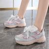 CRLAYDK 2024 женские кроссовки на платформе с массивным каблуком, модные прогулочные, на шнуровке, милые, удобные, для папы, для тренировок, спорта, повседневного тенниса