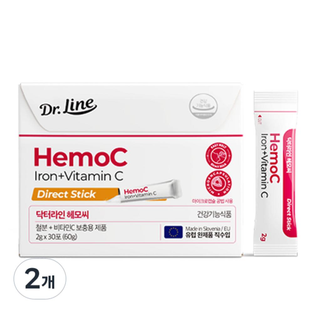 Доктор. Линия HemoC Железо Витамин C 30 шт 60 г 2 шт