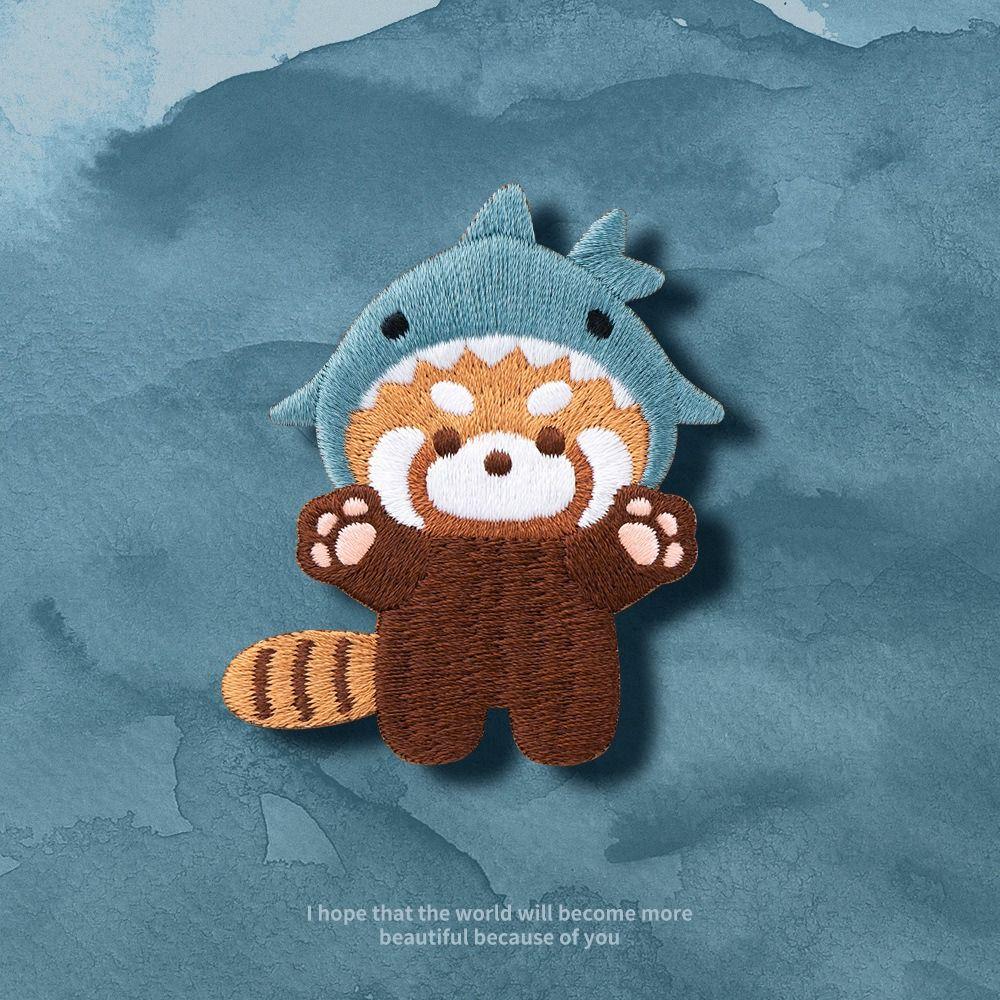 Брошь Красная Панда Панда Модная Медведь Тигр Животное Брошь Кролик Булавка Вышивка Красная Панда Булавка Подарок