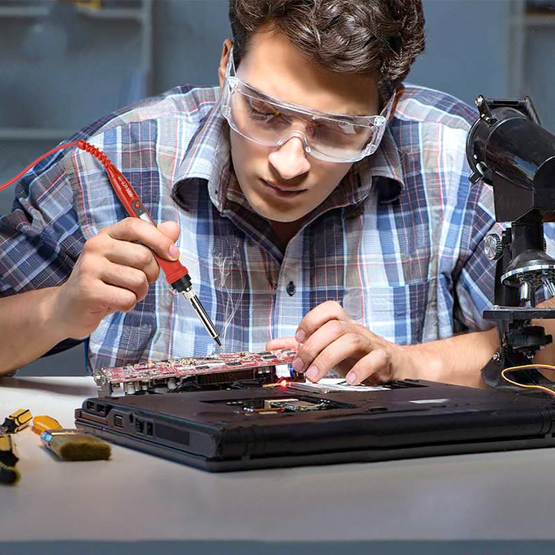 Электрический паяльник с ЖК-дисплеем, 220 В, 80 Вт, с регулируемой температурой и качественными жалами и наборами для паяльников