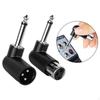 3-контактный XLR Female Male to 1/4"/6.35 мм угловой адаптер-соединитель Профессиональный Компактный Прочный