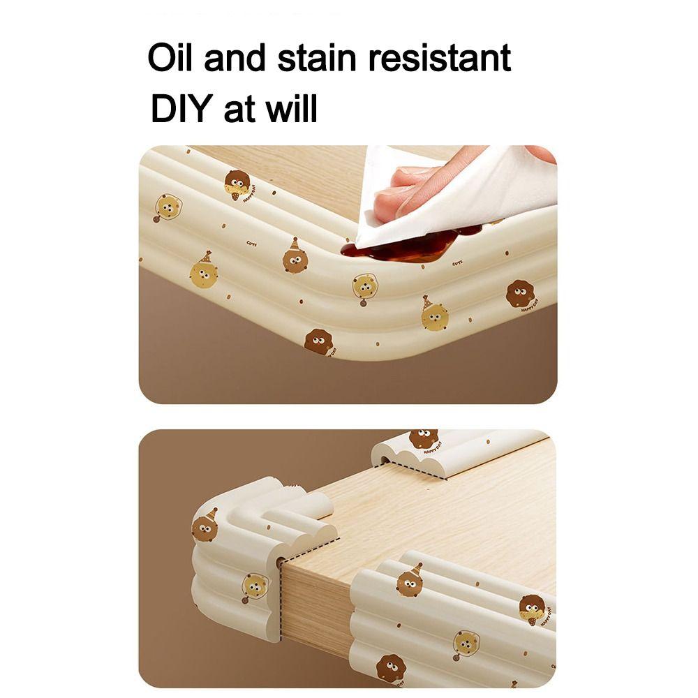 2m Desk Edge Guard Strip Soft Wall Corner Protector Table Anti Collision Cushion for Baby Safety