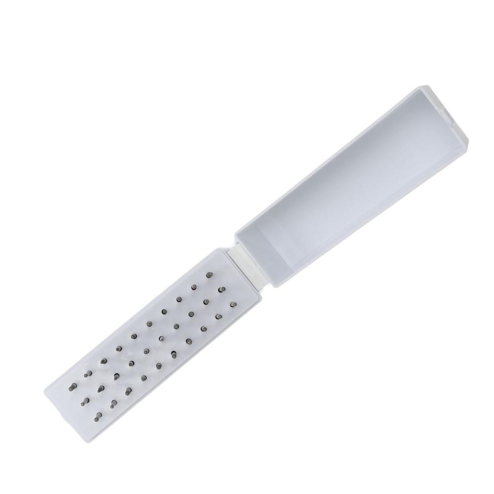 30pcs Dustproof Acrylic Cover Nail Grinding Heads Set Ideal For Nail Technicians And Diy Users