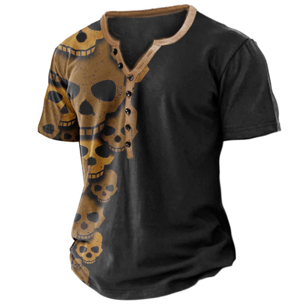 Men's Short Sleeve Graphic And Embroidered Fashion T-Shirt Spring And Summer Short Sleeve Printed