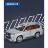 1/24 Lexus LX570 внедорожник литой металлический сплав модель автомобиля литые металлические внедорожники модель автомобиля звук свет симуляция детская игрушка подарок