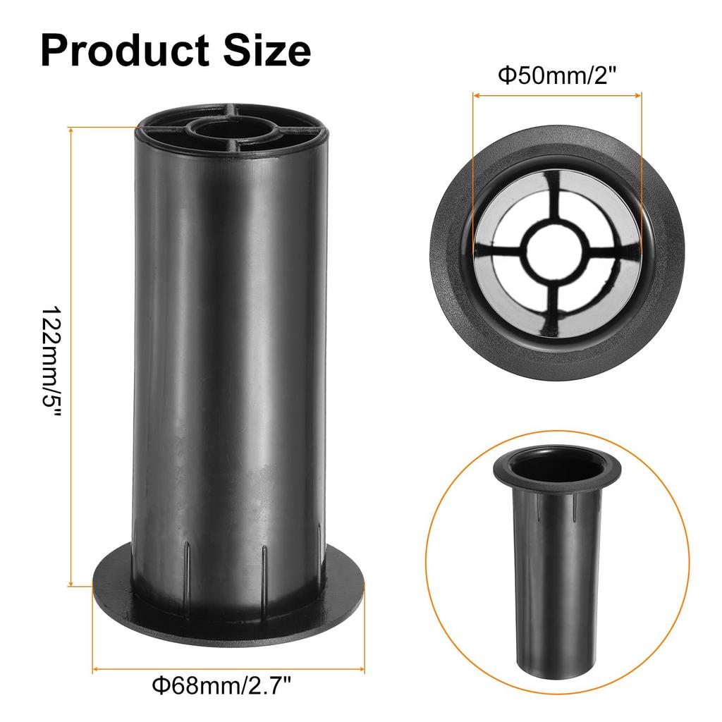 Uxcell 8pcs Speaker Cabinet Port 2 X Speaker Port Tubes for Bass Bass DIY Speaker Bass Enhancement Tubes, 5" Reflex, Woofer, Project,