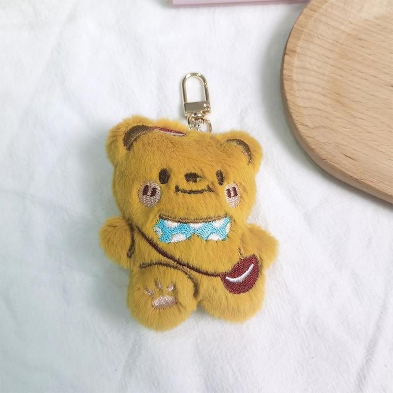 Милая плюшевая кукла-медведь, игрушки, брелок, рюкзак, подвески, украшения, аксессуары, подарки