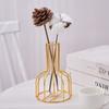 1 шт. полая железная ваза, сухоцвет, художественная композиция, орнамент, декоративный цветочный дисплей для домашнего офиса, гостиной, спальни