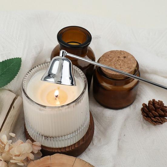 Гаситель для свечей в форме колокольчика с длинной ручкой, фитиль для чайных свечей из нержавеющей стали, гаситель пламени, инструменты для тушения свечей, аксессуары для свечей