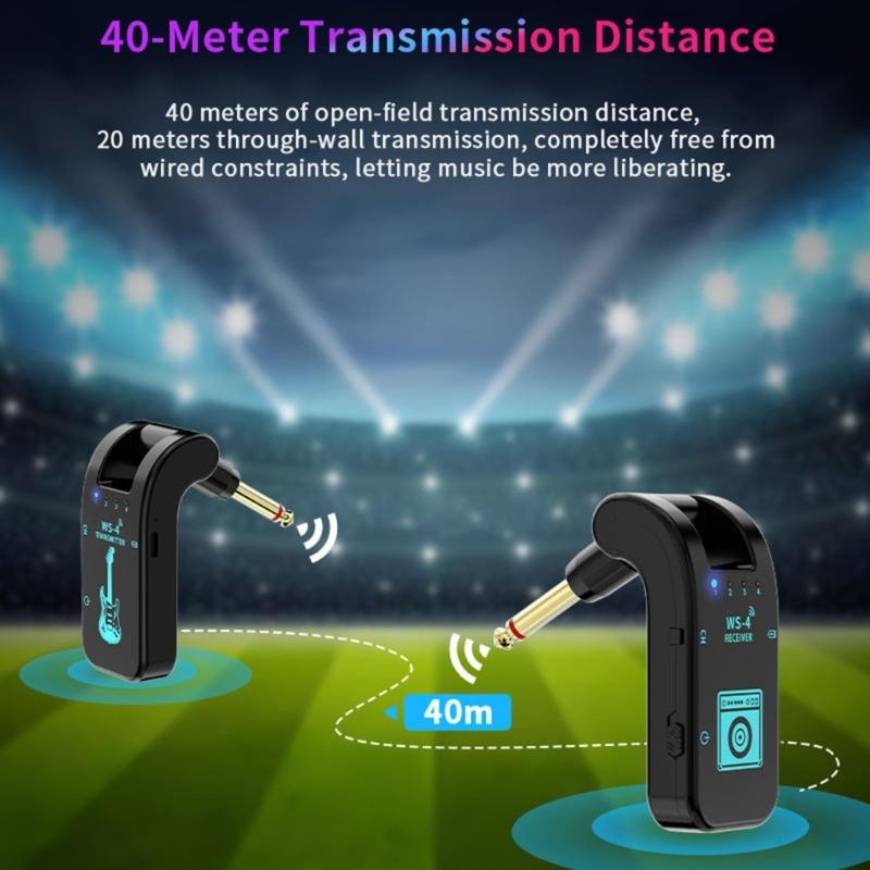 Wireless Guitar Transmitters Receiver 2.4GHz Sound Wireless Transmitters Receiver