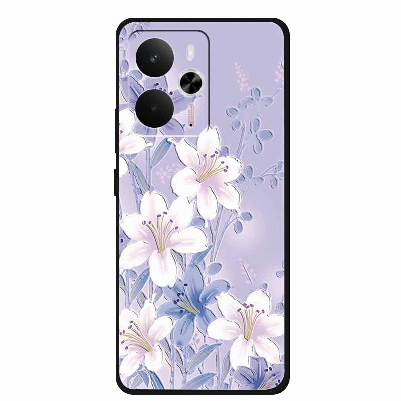 3D Тисненый чехол для Realme 14 5G Чехол Realme14 Coque Рельефный Цветок Силиконовый Мягкая задняя крышка Для Realme 14 Чехлы для телефона Funda Shell