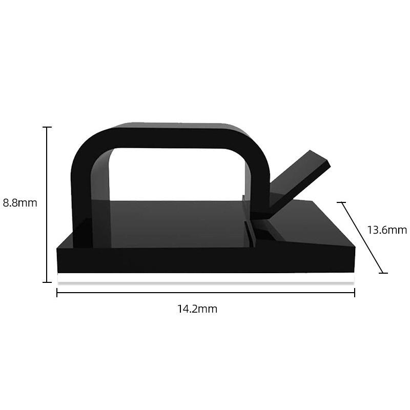 25/50/100 шт. зажимы для кабеля самоклеящиеся органайзер для шнура черный держатель для проводов зажим-органайзер самоклеящиеся автомобильные зажимы для проводов аксессуары