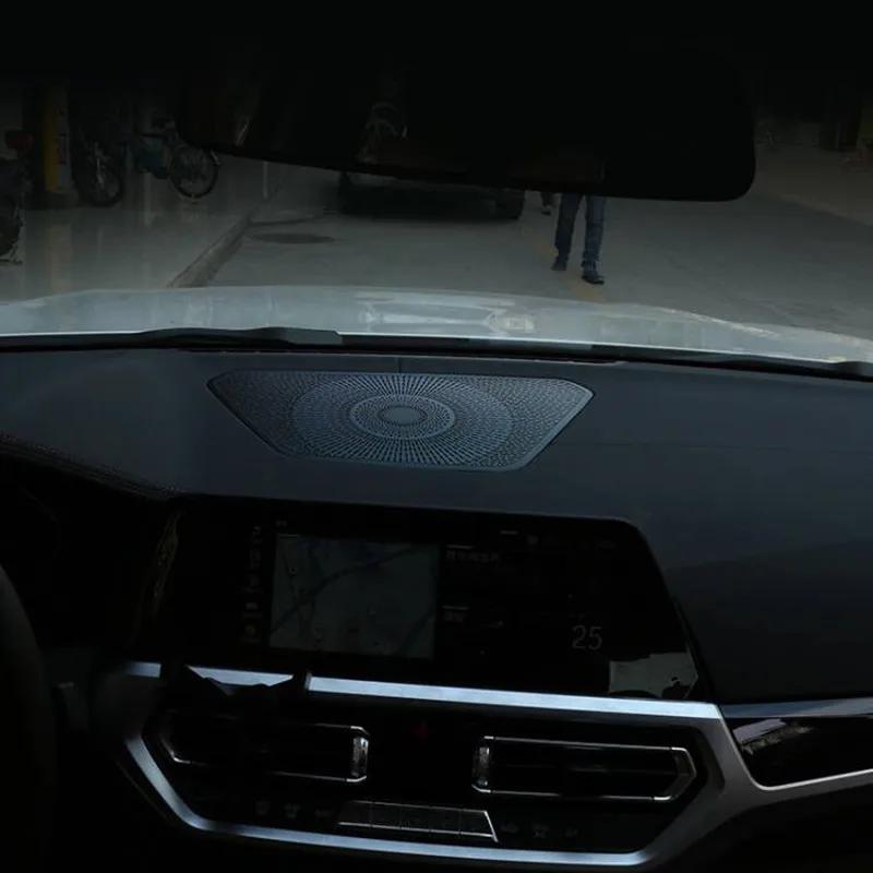 Для BMW 3 серии G20 G28 2020 2021 2022 LHD черная приборная панель аудио динамик рамка декоративная крышка отделка автомобиля стиль салона наклейка