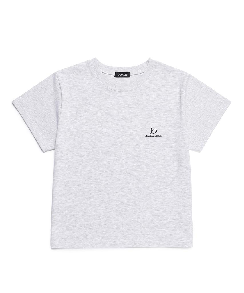 D.XO.H New Logo Women'S T-Shirt White Melange (1)