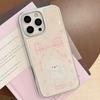 Чехол в стиле Instagram с бантом для щенка для IPhone 17, 16 Pro Max, IPhone 15, Блестки из эпоксидной смолы, Жесткий Huawei 17 мм