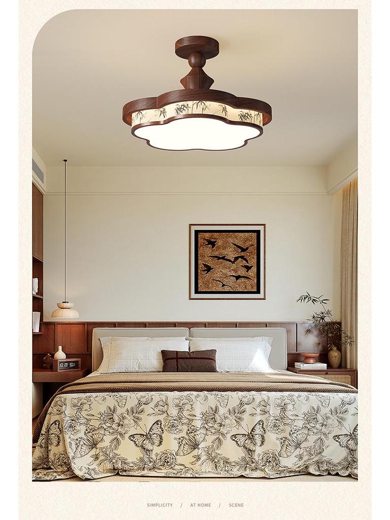 Бамбуковая ткань, люстра для столовой или спальни