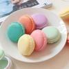 18 Pieces Compact Macaron Jewelry Holder Storage Box Macaron Jewelry Box Plastic Material Great for Travel and Home Use