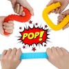 10/20/30 шт. Цветные Pop Pipe Игрушки-антистресс для пальцев Сенсорные Игрушки Телескопическая Трубка Игрушки для Снятия Стресса Пластиковая Растягивающаяся Трубка Игрушка Подарок