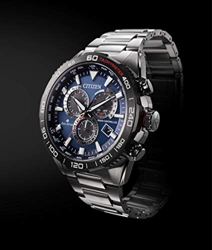Citizen Promaster CB5034-82L Серия LAND Часы с питанием от Eco-Drive и радиоконтролем, Direct Flight, Мужские, Серебристые