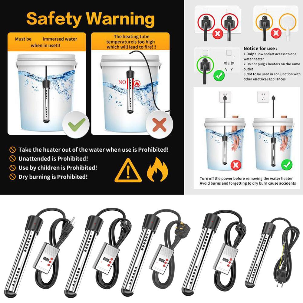 Портативный мощный нагревательный стержень для домашнего использования, автоматический с термостатом для быстрого нагрева T7Q7