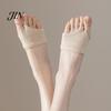 Flip Flop Socks Women Flip-Flop Socks, Cotton Open Toe Half Foot Low Cut Thongs Liner for Flops Clogs Slides Breathable