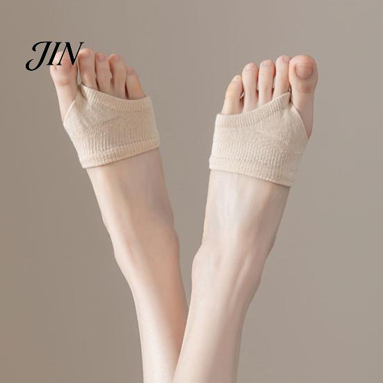 Flip Flop Socks Women Flip-Flop Socks, Cotton Open Toe Half Foot Low Cut Thongs Liner for Flops Clogs Slides Breathable
