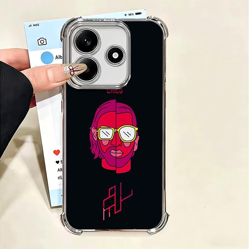 PNL QLF Рэпер Певец Мягкий Чехол Для Телефона Для Xiaomi Poco X7 X8 Pro Max X6 X5 X3 F8 Ultra F7 M8 M7 M5S Redmi 15C 15A 15 14C 13C 12C