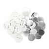 ENN LLC Badge Parts for Badge Making Set of 100 White Machines, Materials, DIY, Parts, (44mm),