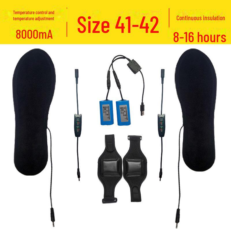 Стельки с подогревом, перезаряжаемые через USB - электрические грелки для ног на всю подошву