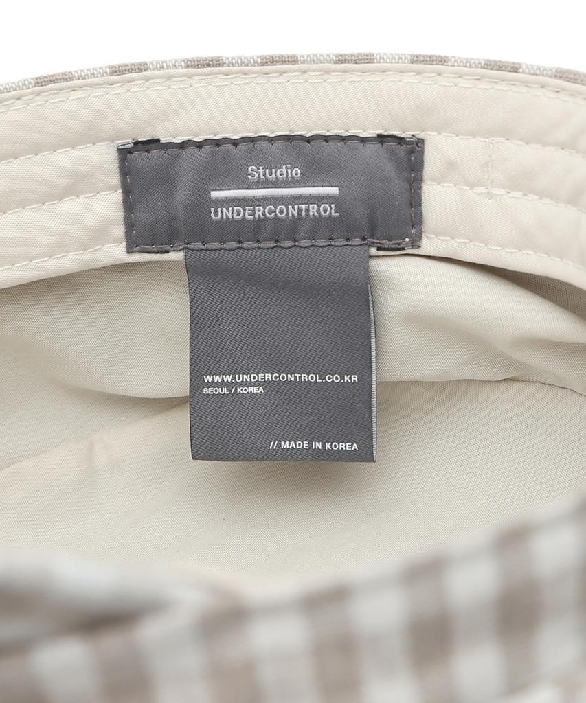 Eondeokeonteulolseutyudio Четыре сезона Хлопок Кепи посыльного Mariner / Клетка Gingham / Бежевый