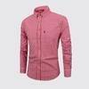 Men's Breathable Cotton Long Sleeved Checkered Shirt for Autumn and Winter