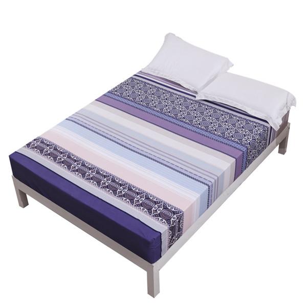 Bedding Fitted Sheet Bed Mattress Cover Printing Mattress Pad Protector Printed Bed Sheet with Elastic 140/160/180/200cm