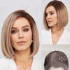 Haircube 100% парики из натуральных волос 13 X 4 кружева спереди 150% плотность Ombre Коричневые короткие прямые цветные парики из человеческих волос