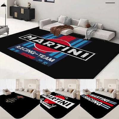 M-Коврики с логотипом Martini Racing для комнаты, моющиеся, нескользящие, коврик для зоны гостиной, дивана, кресел, кухни, изысканное украшение для дома