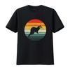 Vintage Ferret Retro T Shirt  vintage Washed Unisex graphic homme fashion streetwear Stretched Slightly Comfortable